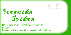 veronika szikra business card